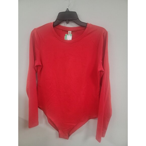 Red Long Sleeve Bodysuit Size XL - Picture 1 of 2